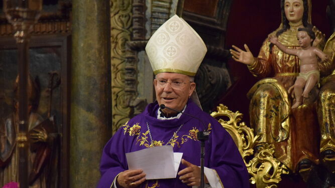 Amadeo Rodríguez Magro durante el homenaje al cardenal Estepa
