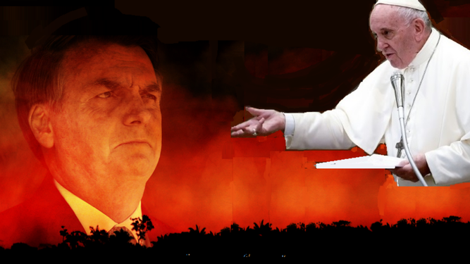 BOlsonaro y el Papa