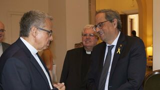 Joan Planellas, con Quim Torra