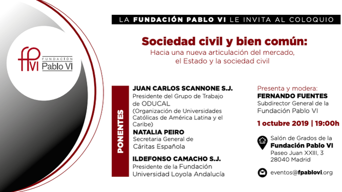 Invitación al acto en la Fundación Pablo VI