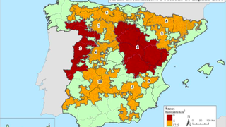 El mapa de la España vaciada