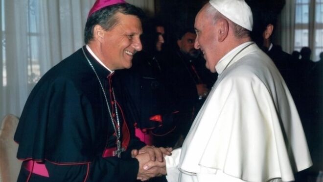 Mario Grech, con el Papa Francisco