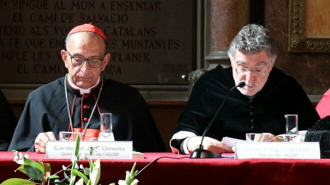 Cardenal Omella, Gran Canciller de la AUSP, presidió el acto de inauguración del curso 2019-1020, junto al rector, Armand Puig