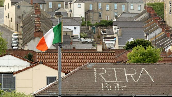Pintada republicana en Irlanda del Norte