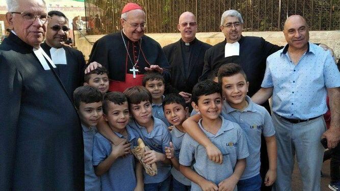 El cardenal Sandri, prefecto de la Congregación para las Iglesias Orientales, de visita en Tierra Santa
