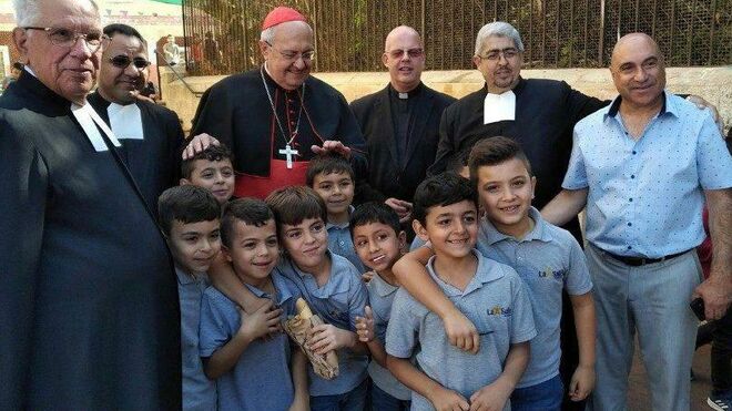 El cardenal Sandri, prefecto de la Congregación para las Iglesias Orientales, de visita en Tierra Santa