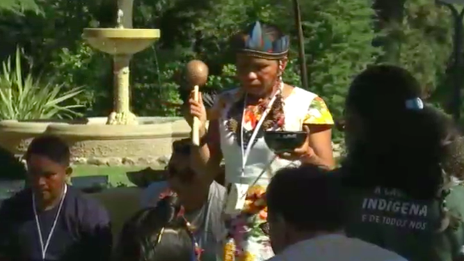 Oración en los Jardines Vaticanos