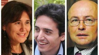 Participantes de la presentación del libro 'Conversación con Lluís Duch', de Ignasi Moreta