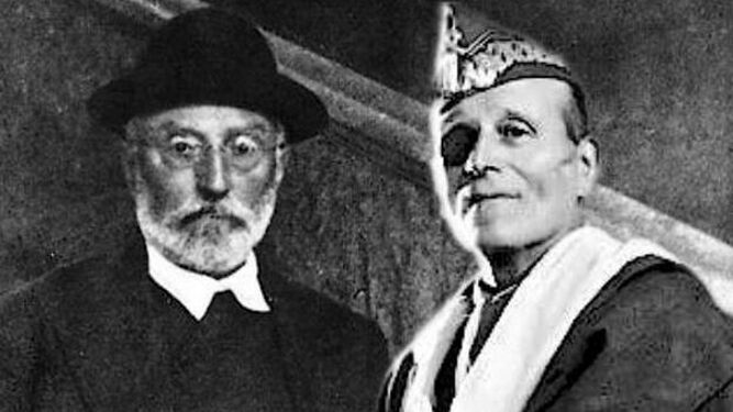 Unamuno y Millán Astray