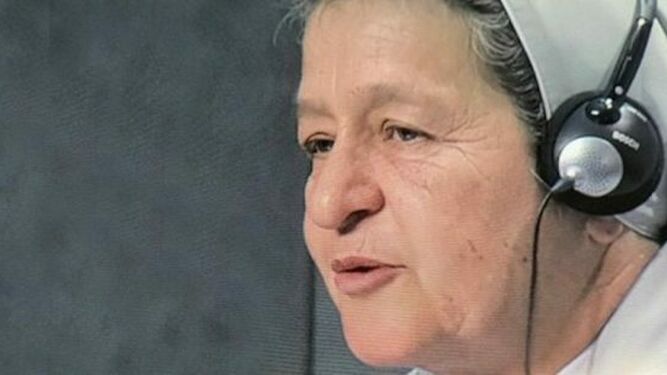 La hermana Alba Teresa Cediel, en su intervención en el Sínodo