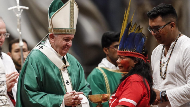 El papa Francisco inaugura el Sínodo para a Amazónia