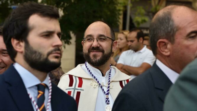 Toño Casado en la posterior procesión