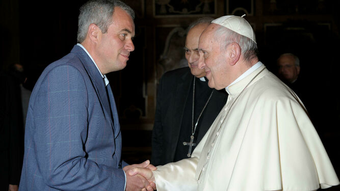 El Papa, con Morsolin