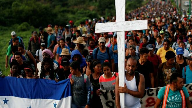 El víacrucis de los migrantes hondureños
