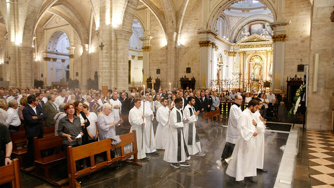 Funeral de Díaz Rodelas en la catedral de Valencia