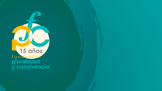 Logo de los 15 años de Pluralismo y Convivencia