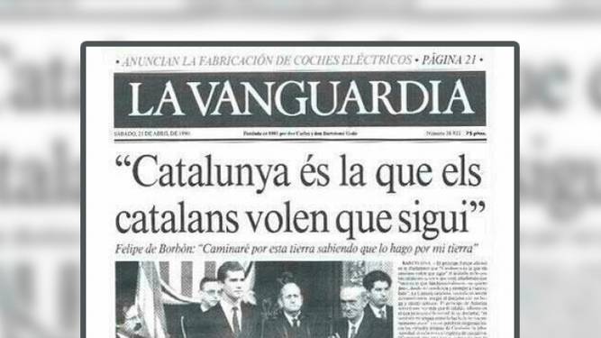 Las palabras del príncipe Felipe sobre el futuro de Cataluña