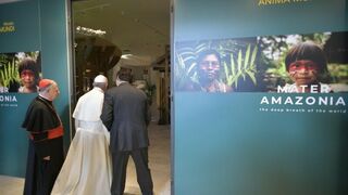 El Papa, en el Museo Etnológico