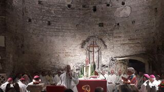 Eucaristía en la Catacumba de Santa Domitila