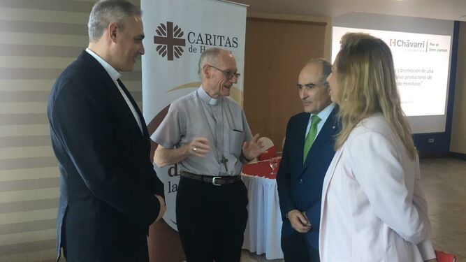 David López Royo y el presidente de Cáritas Honduras