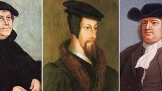 Lutero, Calvino y Zuinglio