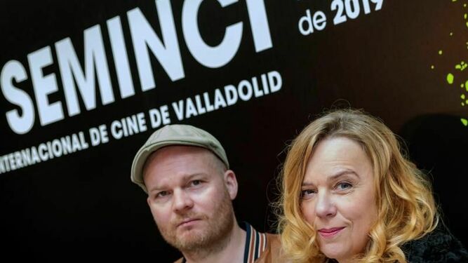 El director islandés Grímur Hákonarson y la actriz Arndis Egisldottir