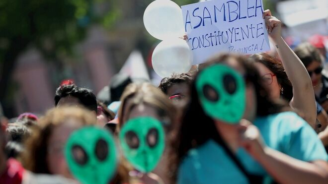 Protesta pacífica en Chile