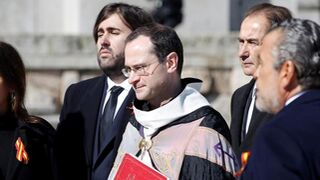 El prior Cantera, con los Franco