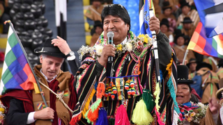 Evo gana las elecciones en Bolivia