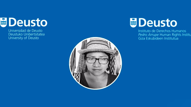 La líder indígena Cristina Bautista