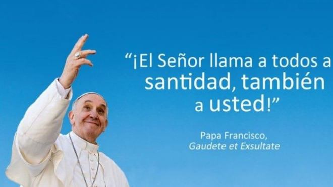 El Papa y los Santos