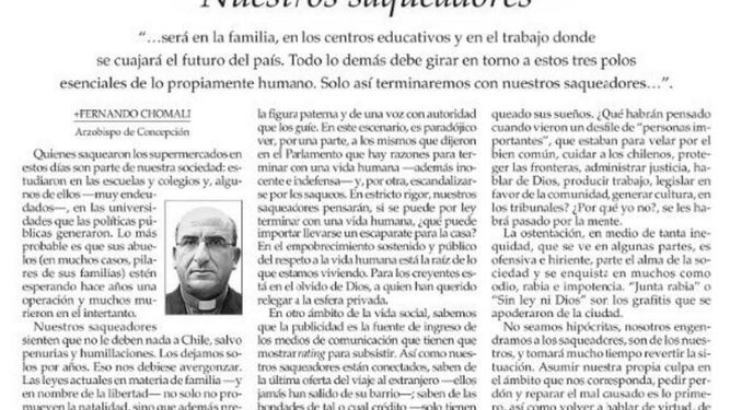 Columna de Chomali en Mercurio