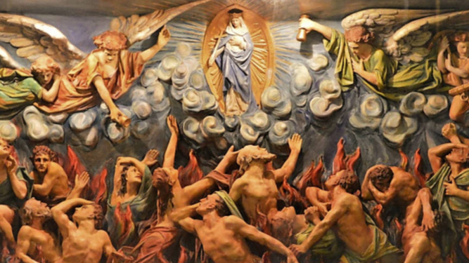 Difuntos en el purgatorio