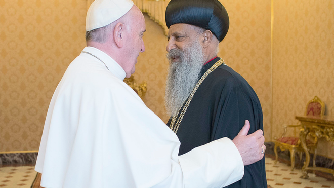 El Papa y el Patriarca Matthias