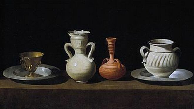 Bodegón de recipientes, Francisco de Zurbarán
