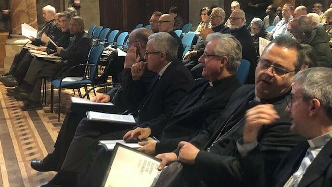 Algunos de los asistentes a la conferencia