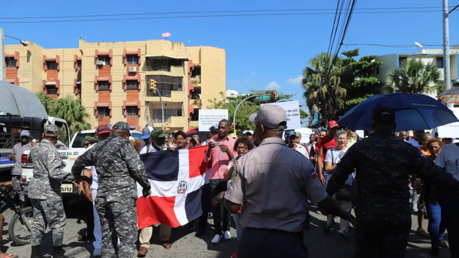 Otra imagen de la marcha campesina en R. Dominicana
