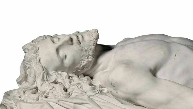Detalle del 'Cristo yacente' de Vallmitjana
