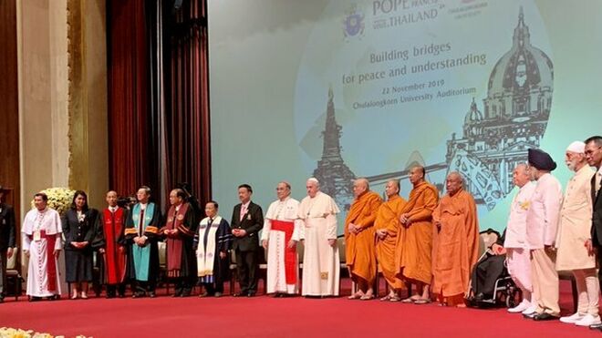 Foto de familia del Papa con los líderes de otras confesiones