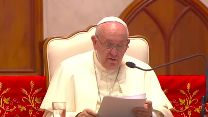 Discurso del Papa a los religiosos