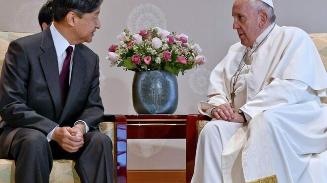 Encuentro de Francisco con el Emperador de Japón Naruhito