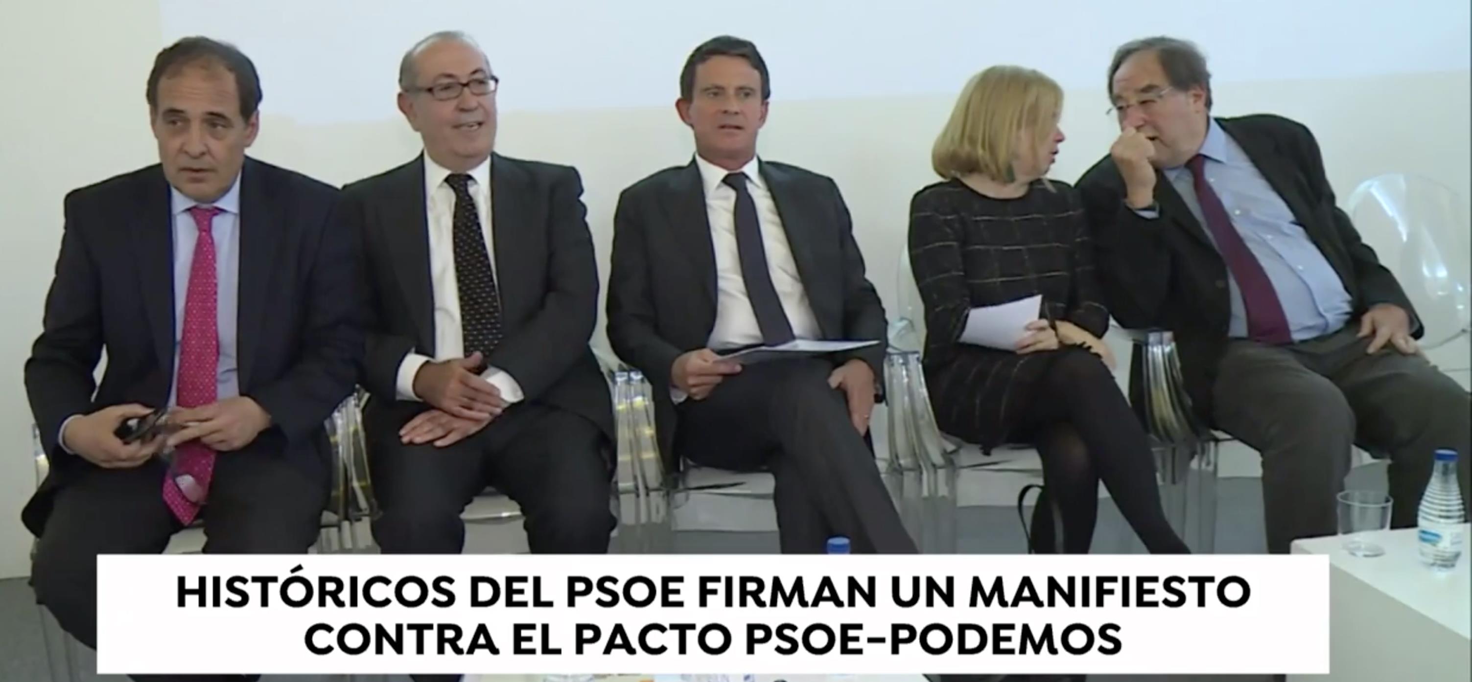 Hisóricos del PSOE contra el pacto con Podemos