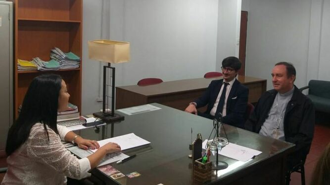 Zanchetta y Belda, con la jueza en Orán