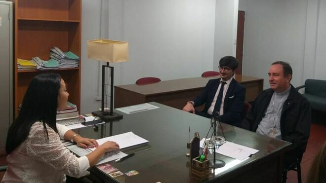 Zanchetta y Belda, con la jueza en Orán