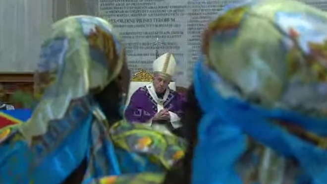 El Papa, en la misa de rito zaireño