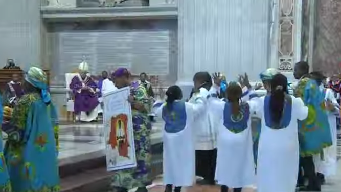 Rito zaireño en el Vaticano