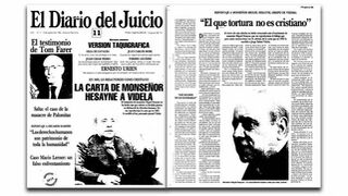 "El que tortura no es cristiano". Hesayne a Videla en El Diario del Juicio