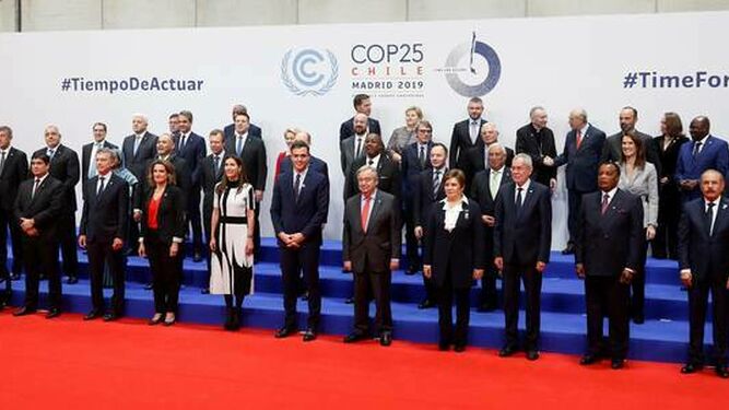 Los líderes asistentes al COP25 de Madrid