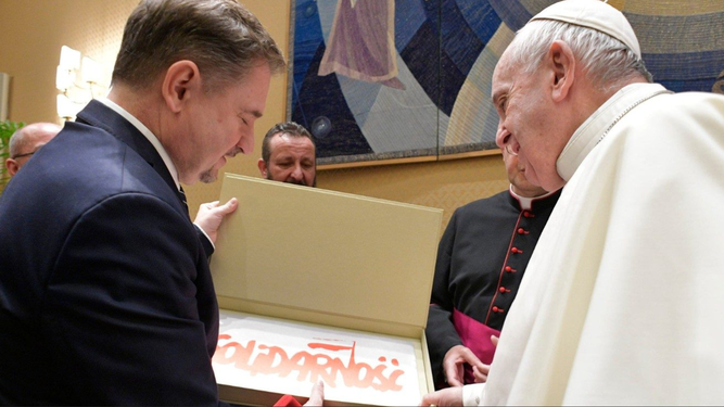 El Papa, con Solidaridad