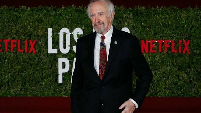 El actor británico Jonathan Pryce asiste este miércoles al estreno de la película 'The Two Popes' en la Facultad de Derecho de Buenos Aires